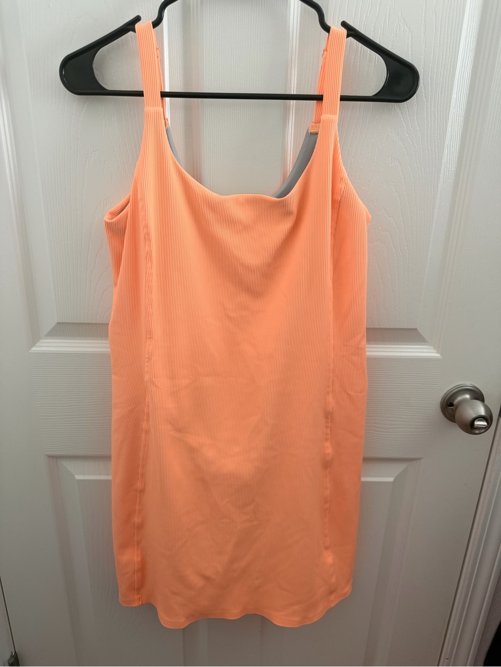 SPANX Peach Straight Fit Ribbed Athletic Dress w/Built-In Shorts